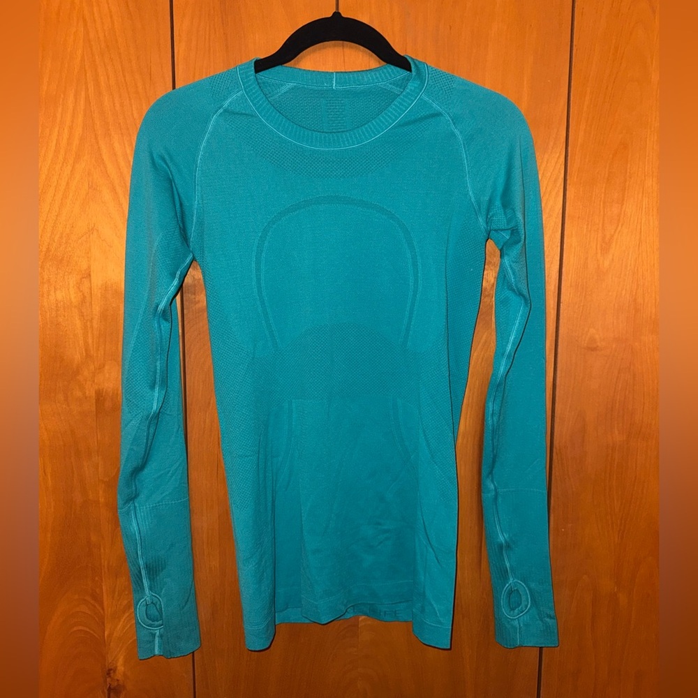lululemon athletica Teal Long Sleeve Swiftly Tech